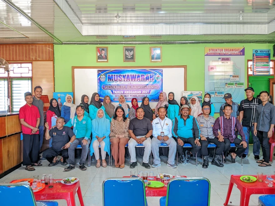 Dalam Mempercepat Penyusunan RKP-Des Tahun Anggaran 2027, Pemerintah Desa Bukit Peninjauan II Melaksanakan Musyawarah Pembentukan Tim RKP-Des.