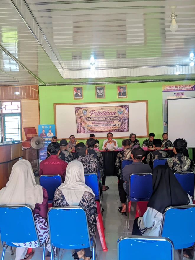 Wujud bentuk melestarikan Adat Budaya Seni Jawa, Pemerintah Desa Bukit Peninjauan II melaksanakan Pelatihan Seni Tari Jawa dan Kirab Temu Temanten