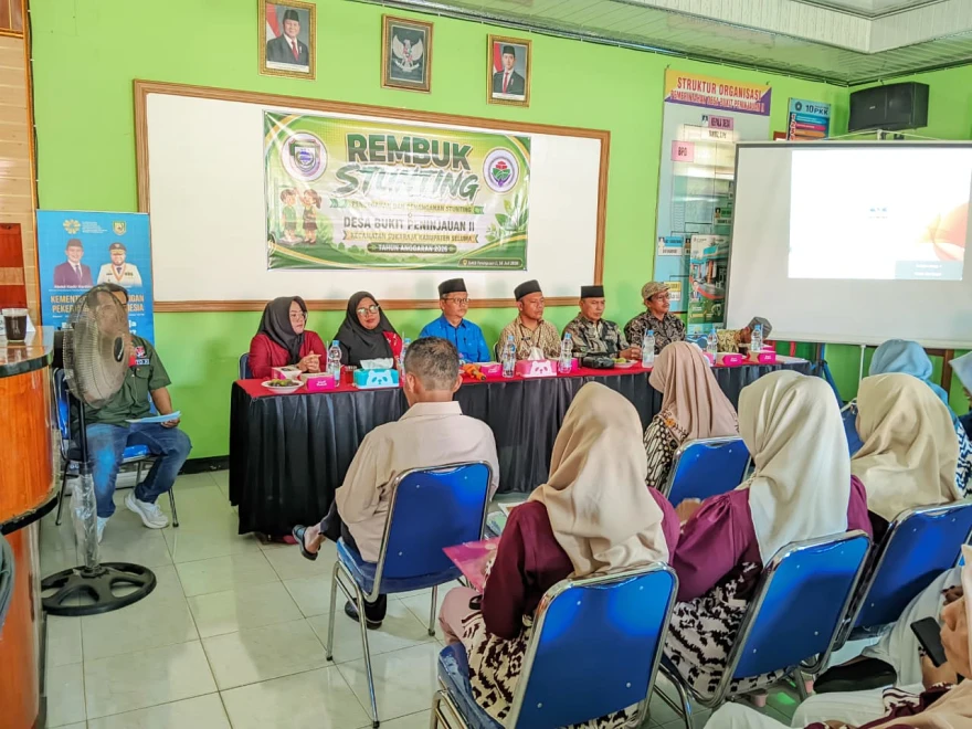 Sebagai Acuan Kegiatan RKPDes T. A 2027, Desa Bukit Peninjauan II Melaksanakan Rembuk STUNTING Tahun Anggaran 2026